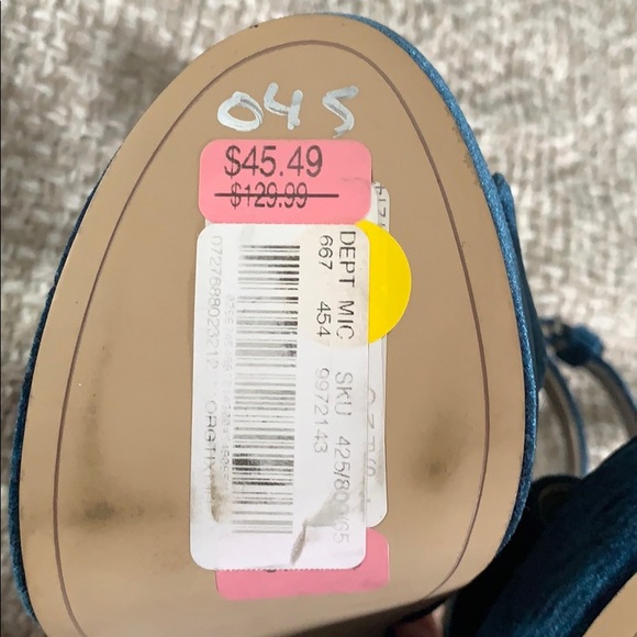 blue platform heels - Picture 5 of 5